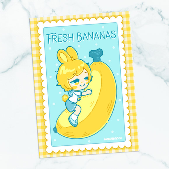 Fresh Bananas Mini Print