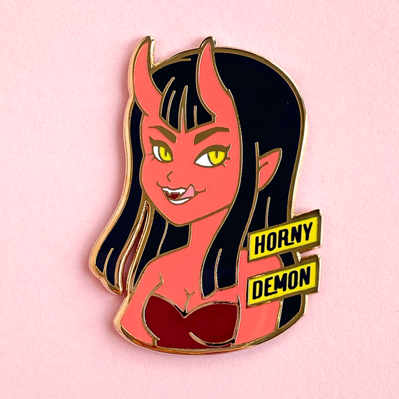 Horny Demon Pin