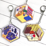Hero Dorm Room Acrylic Keychains *LAST CHANCE*