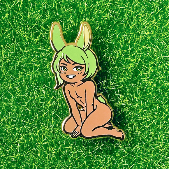 Pecan Bunny Boy Pin