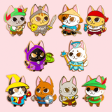 RPG Kitties Pins *LAST CHANCE*