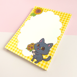 Sunflower Cat Notepad *LAST CHANCE*