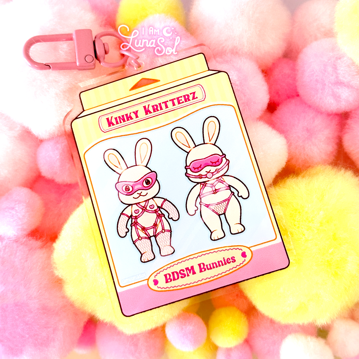 [KIRSH] ROCKTTY BUNNY KEYRING★キーホルダー Kinky Kritterz BDSM Bunnies Keychain – Shop I Am Luna Sol