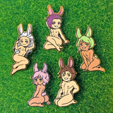 Pecan Bunny Boy Pin