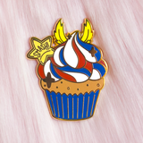 Hero Cupcake Enamel Pins
