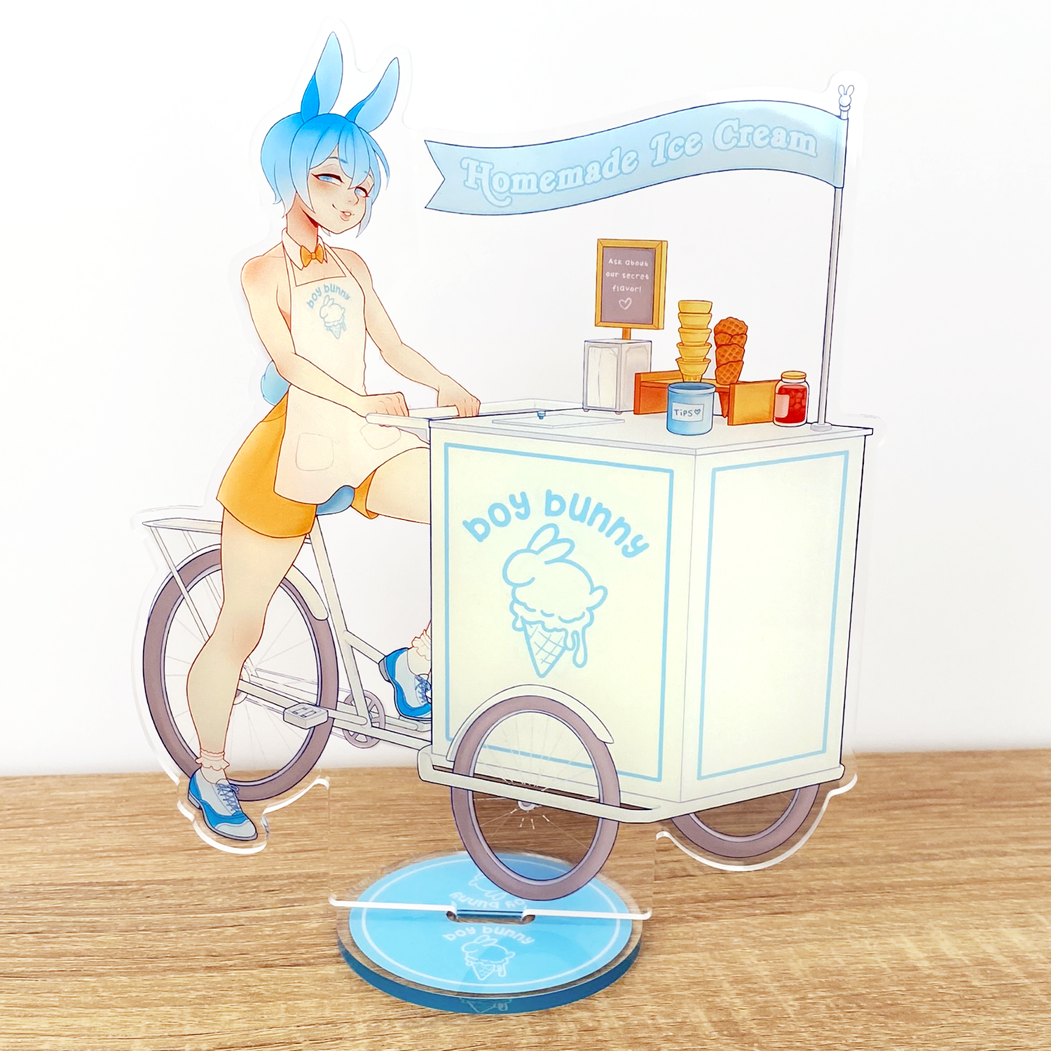 gravure-chibi-funny-anime-kawaii-eat-ice-cream | Free SVG