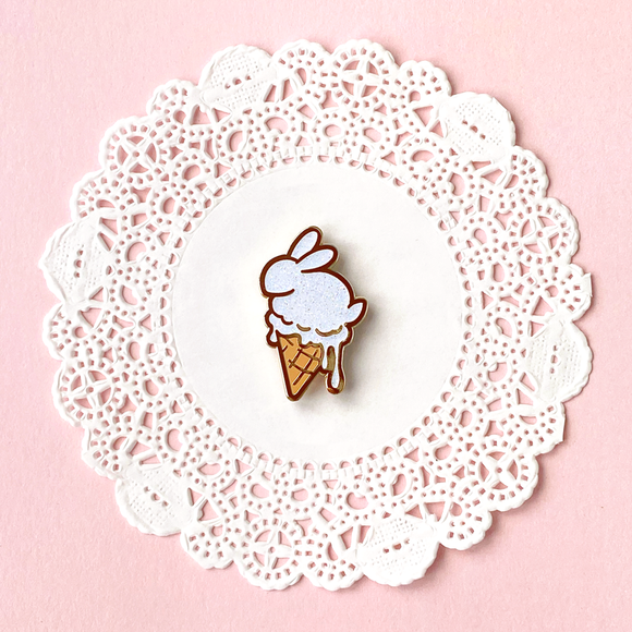 Bunny Ice Cream Pin