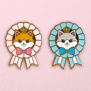 Royal Kitty Rosette Pins *LAST CHANCE*