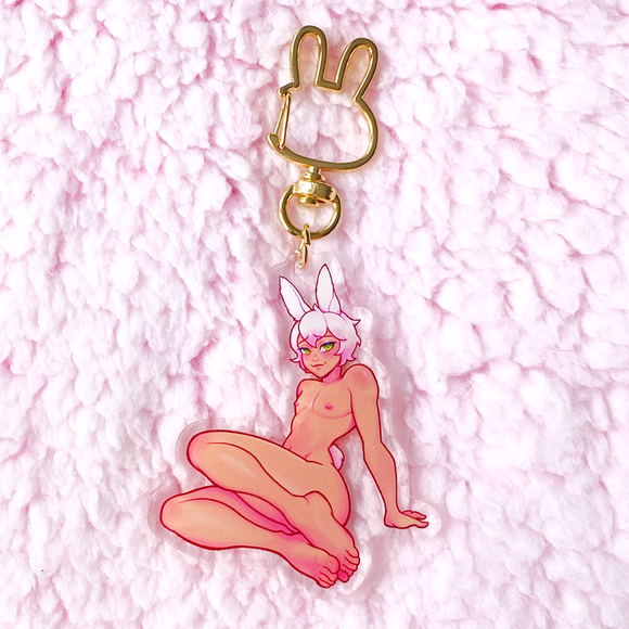 Clover Bunny Keychain