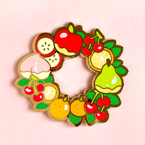 Fruit Wreath Pin