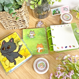 Garden Kitties Mini Binder Notebook *LAST CHANCE*