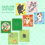 Garden Kitties Mini Binder Notebook *LAST CHANCE*