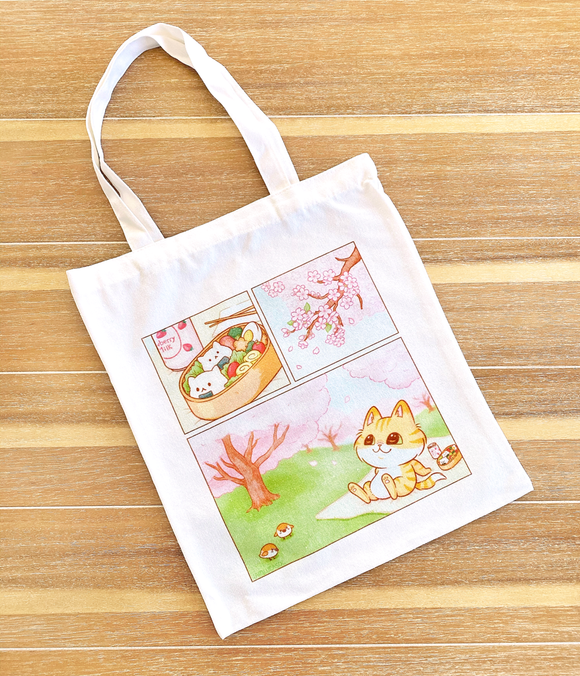 Hanami Cat Tote Bag *LAST CHANCE*