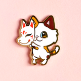Kitsune Kitty Pin *LAST CHANCE*