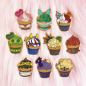 Hero Cupcake Enamel Pins