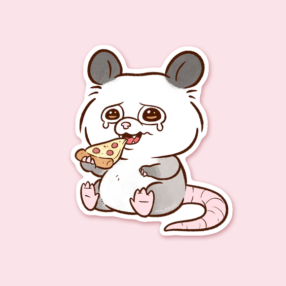 Pizza Possum Sticker
