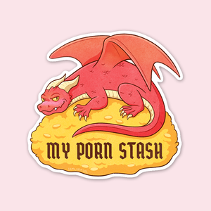 Porn Stash Dragon Sticker