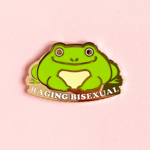 Raging Bisexual Frog Pin