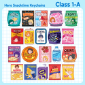Class 1-A Snacktime Keychains